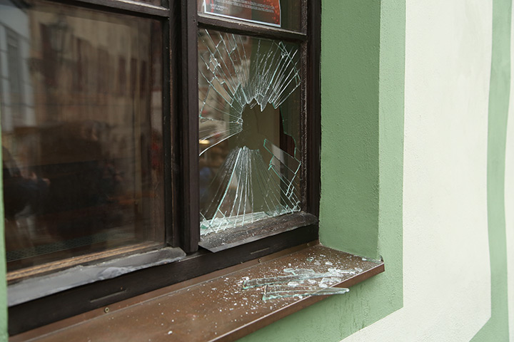 A2B Glass are able to board up broken windows while they are being repaired in Hambleton.